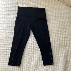 Lululemon Fast and Free Crop Legging 18” Black